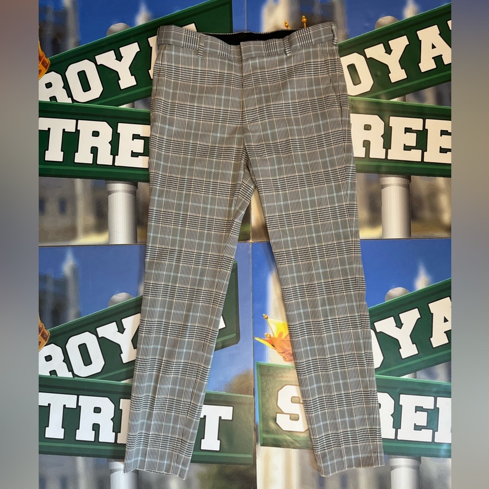 H&M skinny fit plaid pants